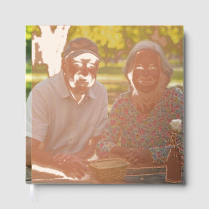 Add Retired Photo Customize Foil Guest Book