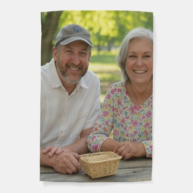 Add Retired Photo Customize Garden Flag (Front)