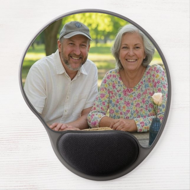 Add Retired Photo Customize Gel Mouse Pad (Front)
