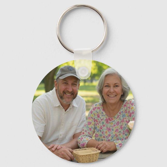 Add Retired Photo Customize Keychain (Front)
