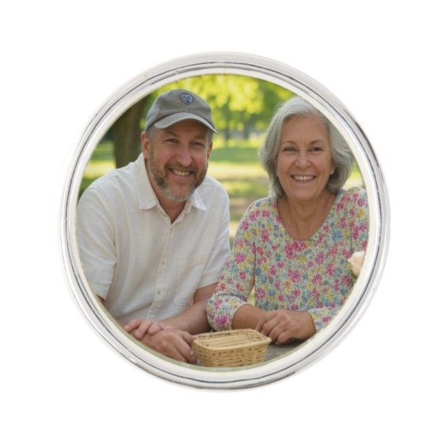 Add Retired Photo Customize Lapel Pin (Front)