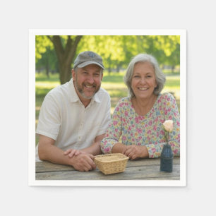 Add Retired Photo Customize Napkins
