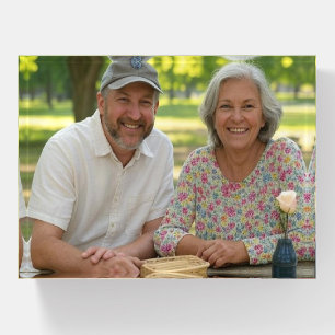 Add Retired Photo Customize Paperweight