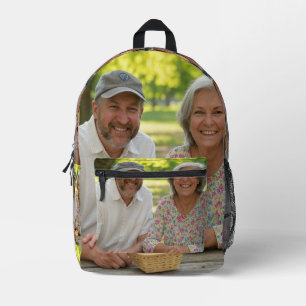 Add Retired Photo Customize Printed Backpack
