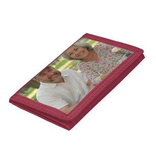 Add Retired Photo Customize Tri-fold Wallet