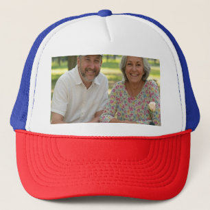Add Retired Photo Customize Trucker Hat