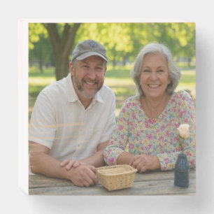 Add Retired Photo Customize Wooden Box Sign