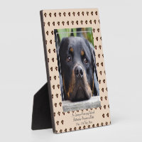 Add Rottweiler Photo Name Pet Memorial Keepsake Plaque