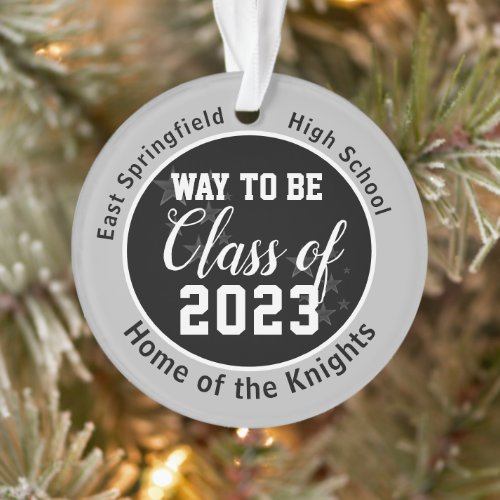 Add School Christmas Gifts High School Seniors Ornament