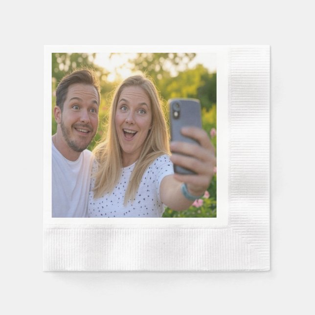 Add Selfie Customize Napkins (Front)