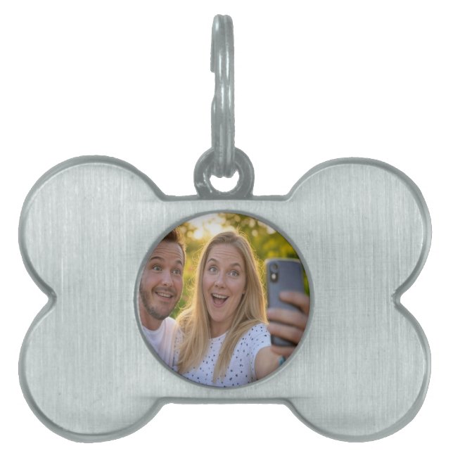 Add Selfie Customize Pet ID Tag (Front)