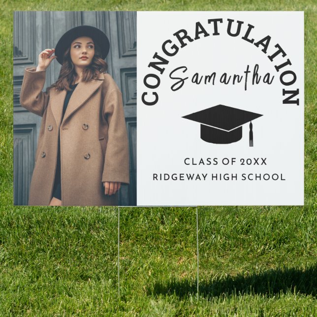 Add Senior Photo | Custom Personalized Graduation  Sign (Insitu)