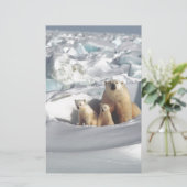 Add SLOGAN to Save Arctic Polar Bears Planet Ice (Standing Front)