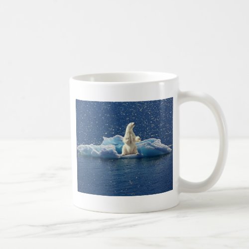 Add SLOGAN to Save Polar Bears Arctic Planet Ice Coffee Mug