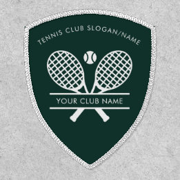 Add Sports Club Name Tennis Team Green Any Color Patch