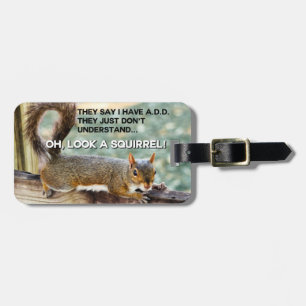 ADD Squirrel Photo Luggage Tag
