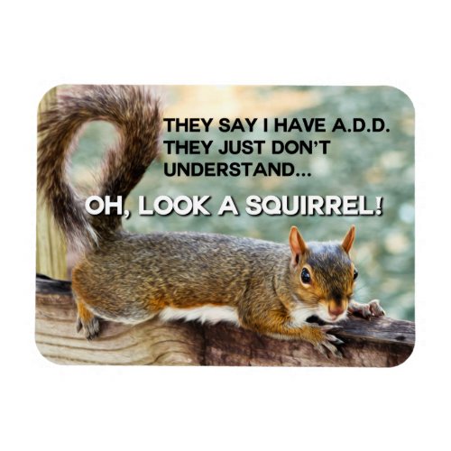 ADD Squirrel Photo Magnet