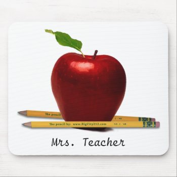 Add Teacher's Name Mouse Pad by BigCity212 at Zazzle