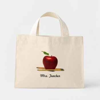 Add Teacher's Name Tote Bag by BigCity212 at Zazzle