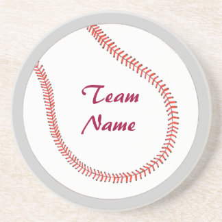 Add Team Name Baseball Coasters