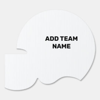 Add Team Name Football Helmet Outdoor Yard Sign