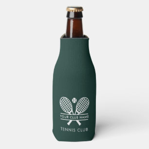 Add Tennis Club Name Team Color Green Custom Bottle Cooler