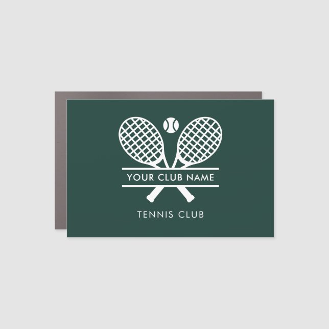 Add Tennis Club Name Team Players Custom Car Magnet (Front)