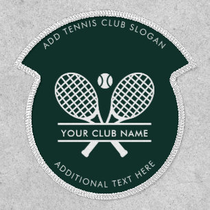 Add Tennis Club Name Team Players DIY Green Patch