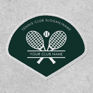 Add Tennis Club Name Team Players Green Custom Patch