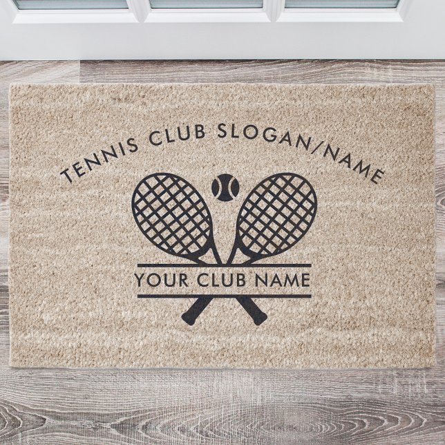 Add Tennis Country Club Name Team DIY Custom Fiber Doormat (Add Tennis Country Club Name Team DIY Custom Fiber Doormat)