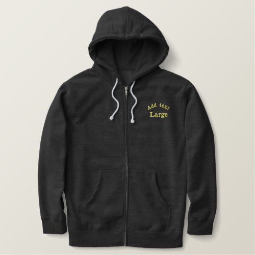 Add text create your own embroidered jacket embroidered hoodie