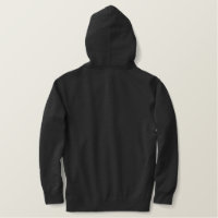 Add text create your own embroidered jacket. embroidered hoodie Zazzle