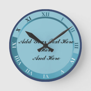 ADD TEXT HERE ROUND CLOCK