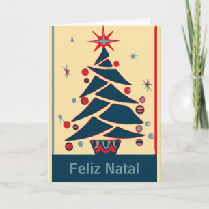 Add Text Holiday Card, feliz Natal