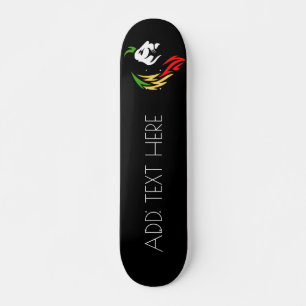 Add Text Lion Skateboard