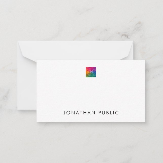 Add Text Logo Here Simple Template Personalized (Front)