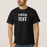 Add Text Modern Elegant Template Men's Black Value T-Shirt<br><div class="desc">Add Your Text Here Modern Elegant Template Mens Black Value T-Shirt.</div>
