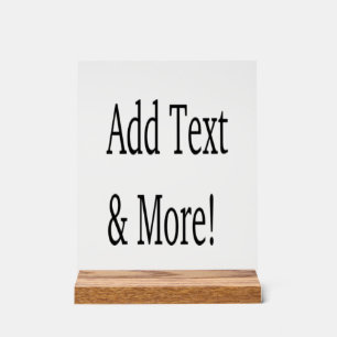 Add Text & More! Customize Your Own Personalized Acrylic Sign