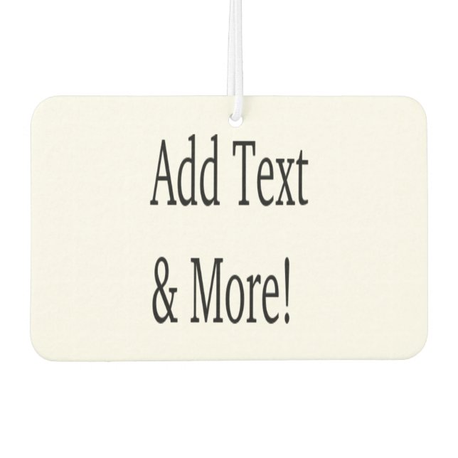 Add Text & More! Customize Your Own Personalized Air Freshener (Front)