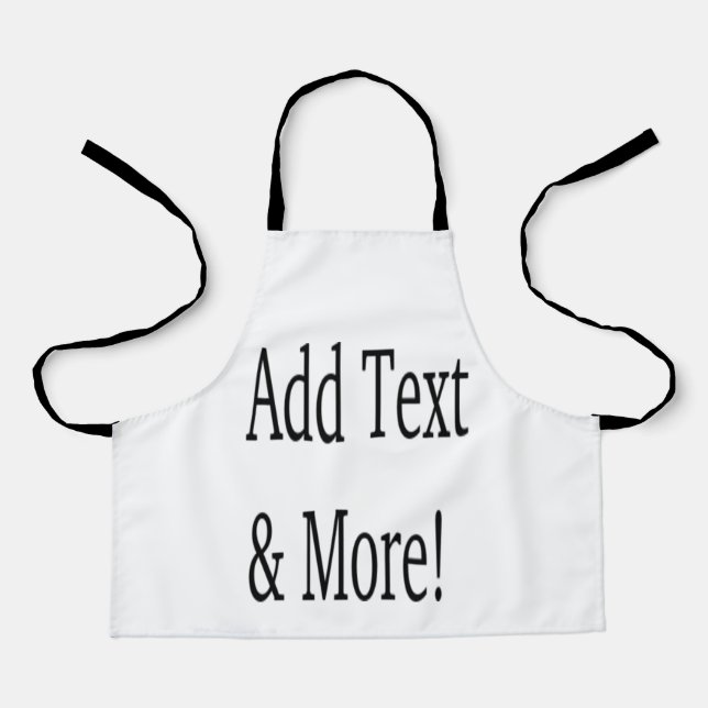 Add Text & More! Customize Your Own Personalized Apron (Front)