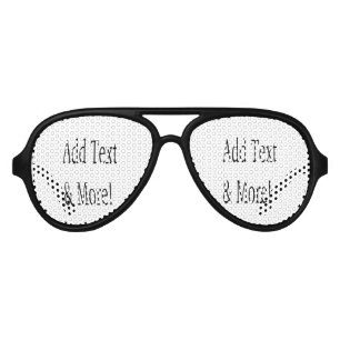 Add Text & More! Customize Your Own Personalized Aviator Sunglasses