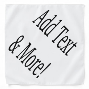 Add Text & More! Customize Your Own Personalized Bandana