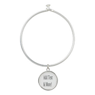 Add Text & More! Customize Your Own Personalized Bangle Bracelet