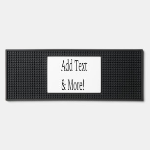 Add Text & More! Customize Your Own Personalized Bar Mat