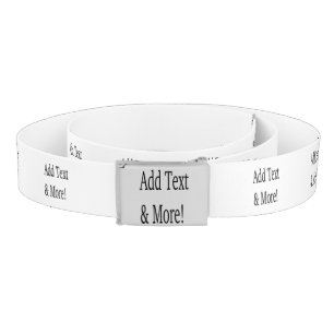 Add Text & More! Customize Your Own Personalized Belt