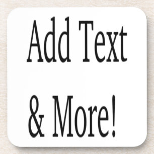 Add Text & More! Customize Your Own Personalized Beverage Coaster