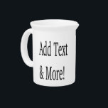 Add Text & More! Customize Your Own Personalized Beverage Pitcher<br><div class="desc">Customize with your own personalized designs,  quotes,  texts and more. Also choose from premade designs,  from many different categories as well.</div>