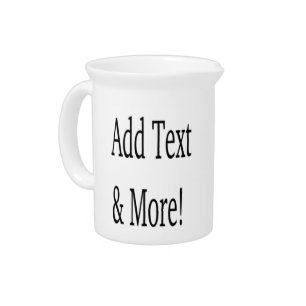 Add Text & More! Customize Your Own Personalized Beverage Pitcher