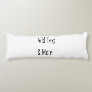 Add Text & More! Customize Your Own Personalized Body Pillow