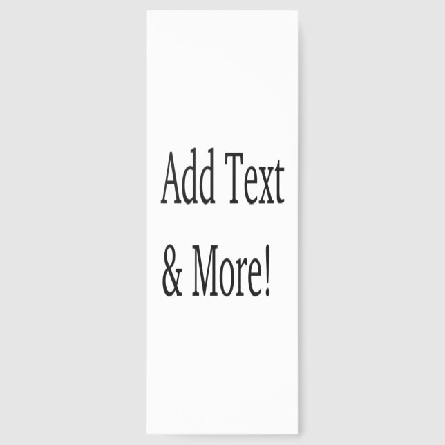 Add Text & More! Customize Your Own Personalized Bookmarks (Front)